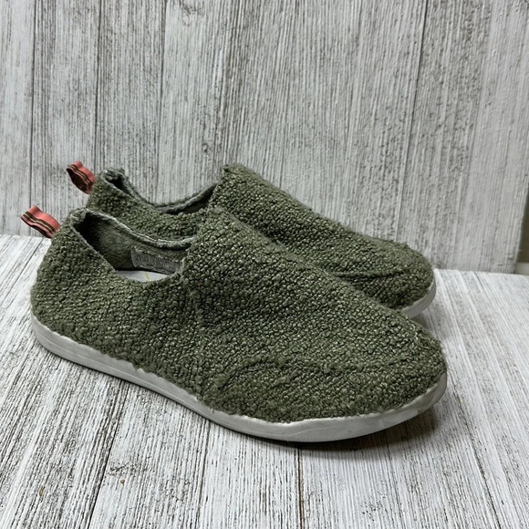 Vionic Malibu Women's Slip-on Comfort Shoe Army Green Boucle Size 8.5 - Picture 2 of 11